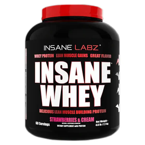 Insane Labz Whey Lean Muscle Building Protein Stawberries & Cream