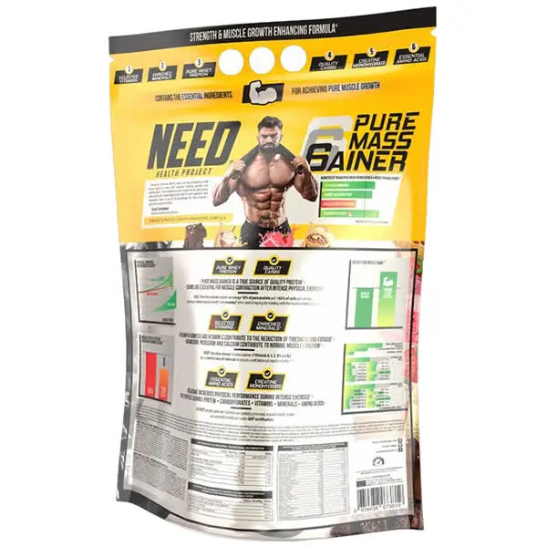 Need Health Project Pure Mass Gainer Nutrition Facts