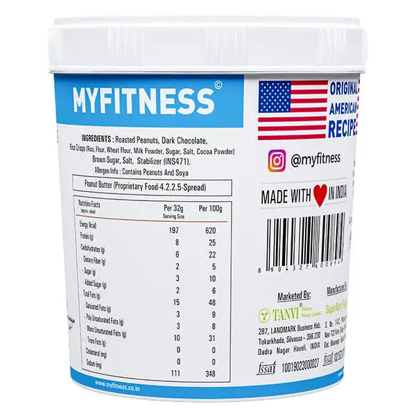 My Fitness Peanut Butter Nutrition Facts