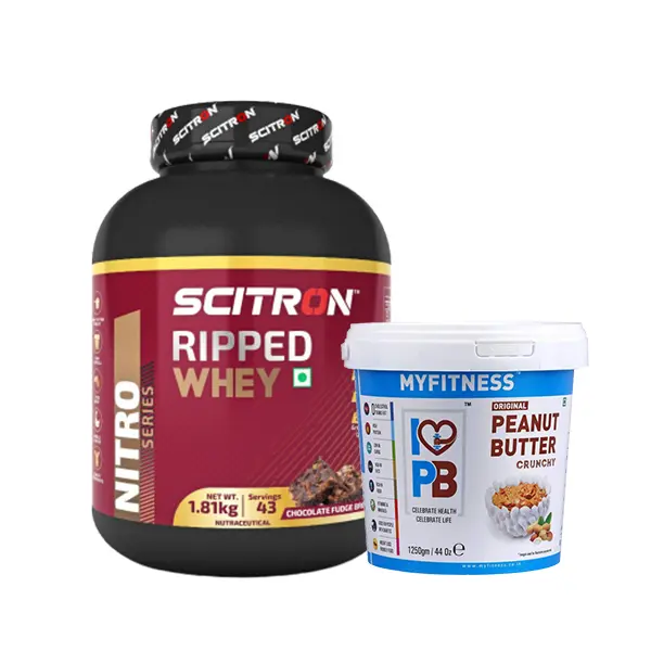 Scitron Ripped Whey Protein with Myfitness Peanut Butter