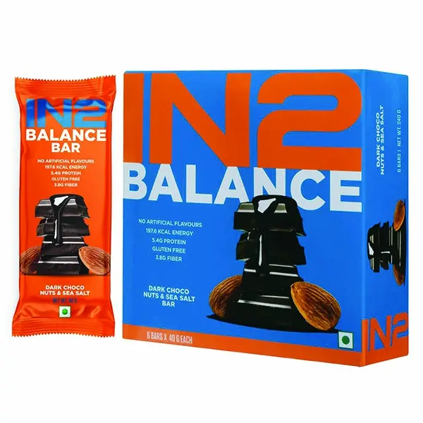 IN2 balance bar dark choco box front side