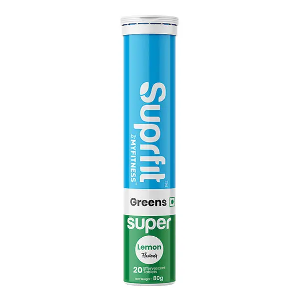 SuprFit Effervescent Tablets Greens front side