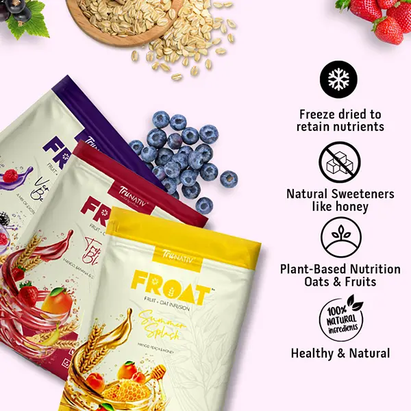 Trunativ FROAT - Oat & Fruit Drinkable Breakfast (Pack of 3) - SOS