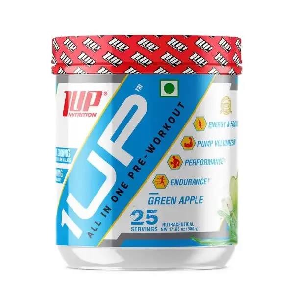 One Up Preworkout Green Apple