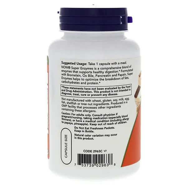 Now Super Enzymes Capsules Suggested Usage